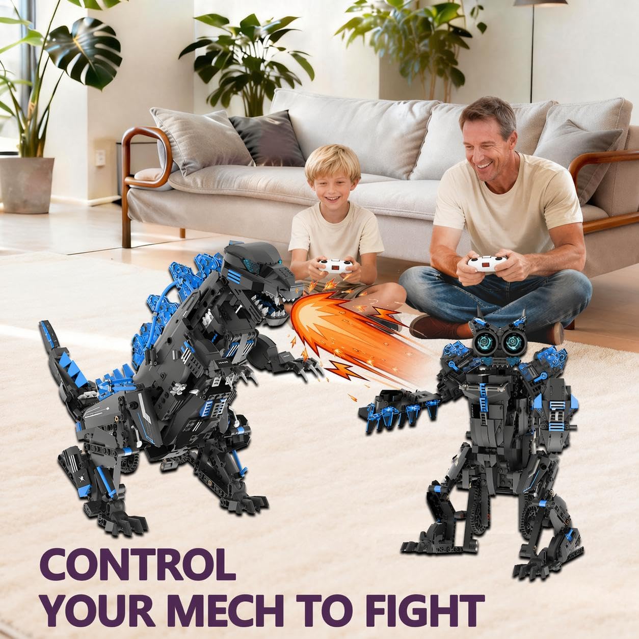 Kids Education Free App - Kit de construção de robô dinossauro