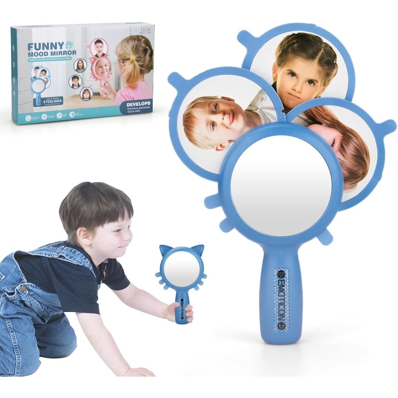 Kids Education Card - Crianças imitação emocional expressão espelho educação