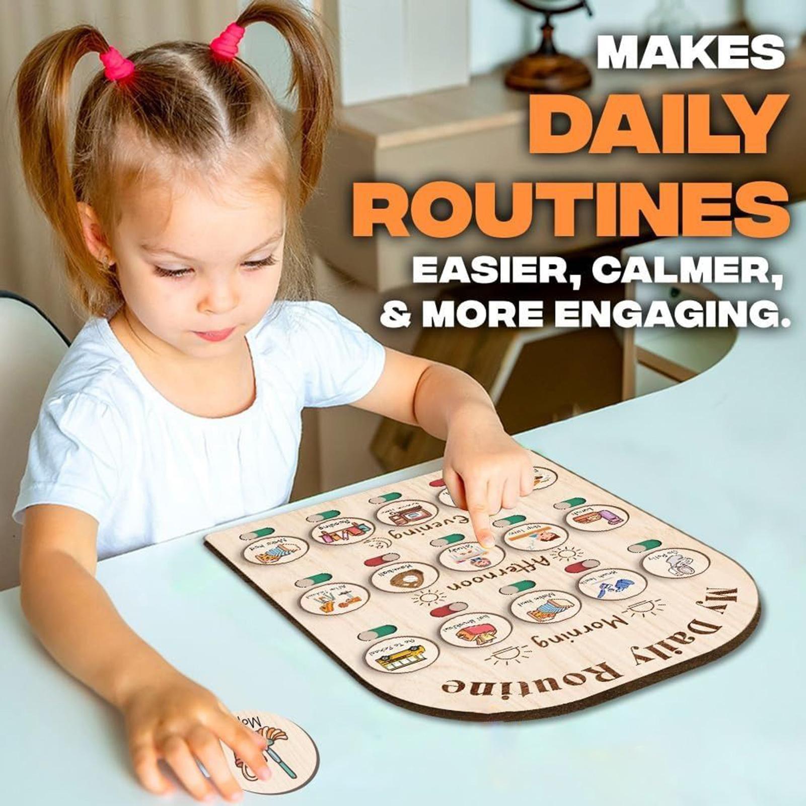 Kids Education Planner - Gráfico de rotina diária para crianças,