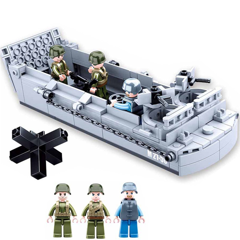 Kids Education World - Sluban ww2 eua militar higgins pouso