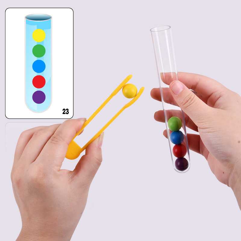 Clip Beads Test Tube Toy para  - Kids Education Youtube avaliação e preço