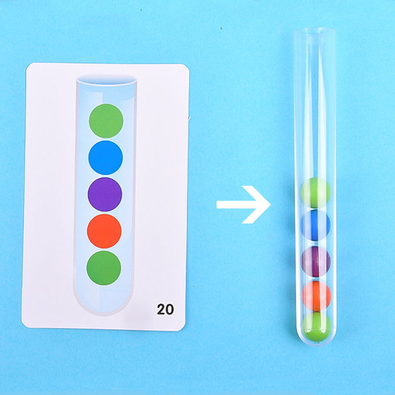 Clip Beads Test Tube Toy para  - Kids Education Youtube avaliação e preço