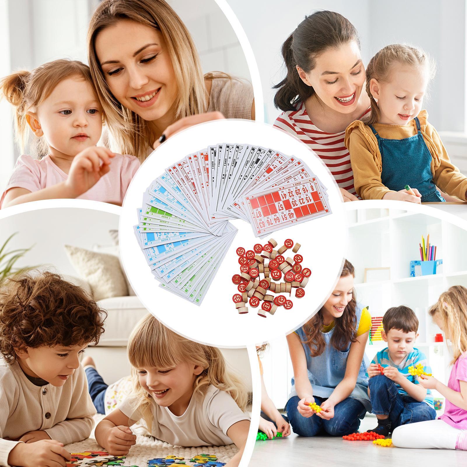 Jogo de bingo de madeira engra - Kids Education Group avaliação e preço