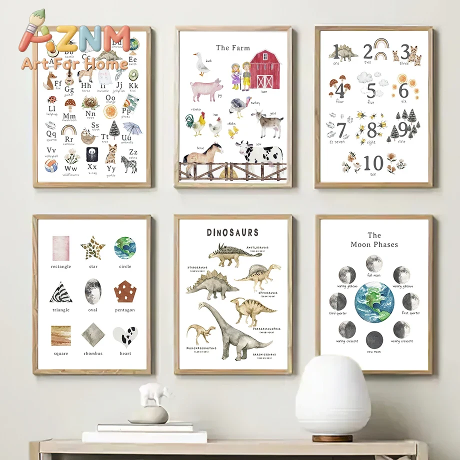 Quadro de parede com tema educ - Kids Education Nursery avaliação e preço
