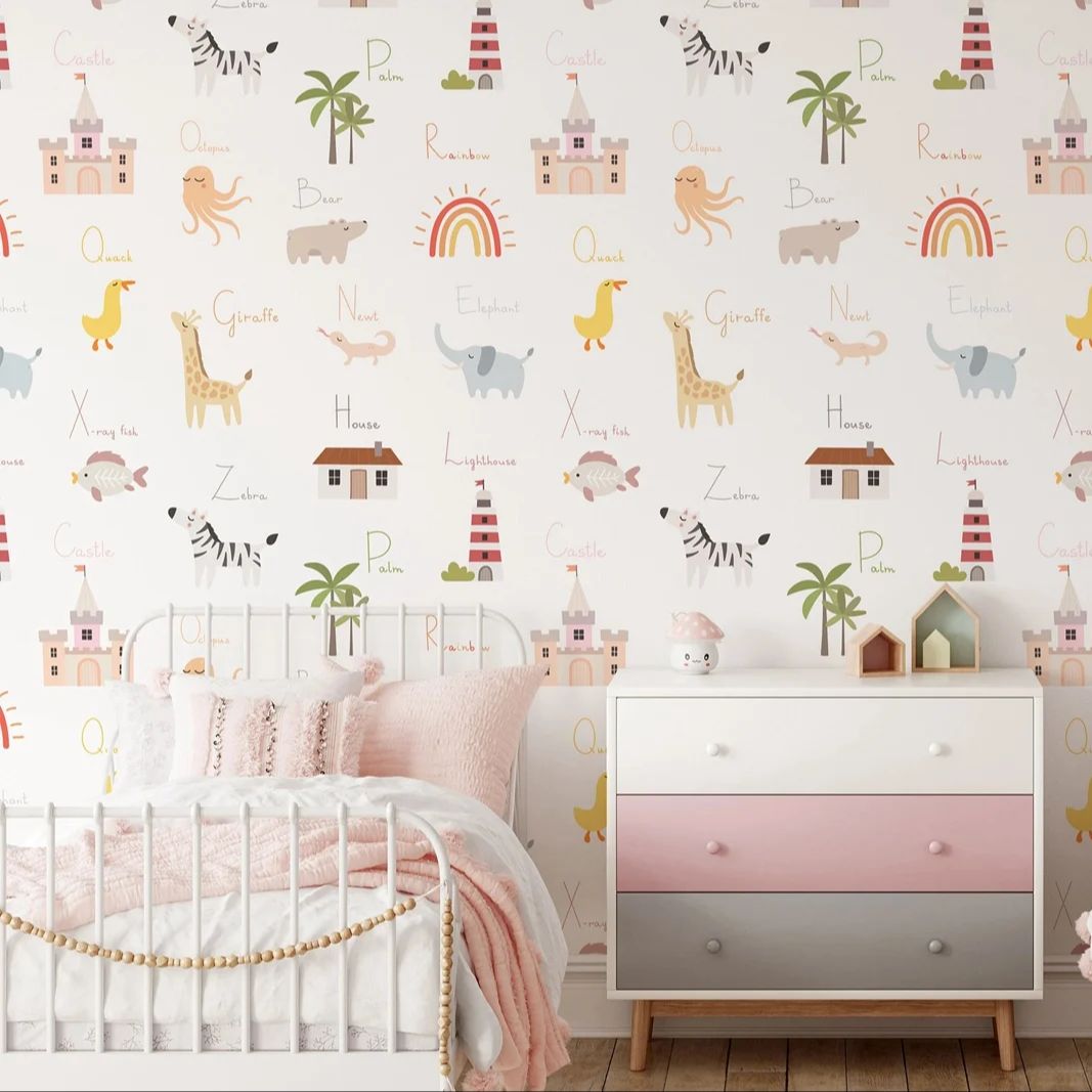 Papel de Parede Educacional pa - Kids Education Nursery avaliação e preço