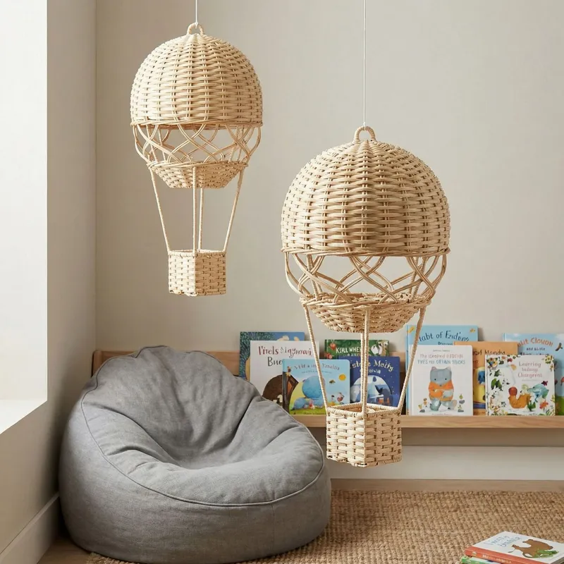 Balão de Ar Quente de Rattan A - Kids Education Youtube avaliação e preço