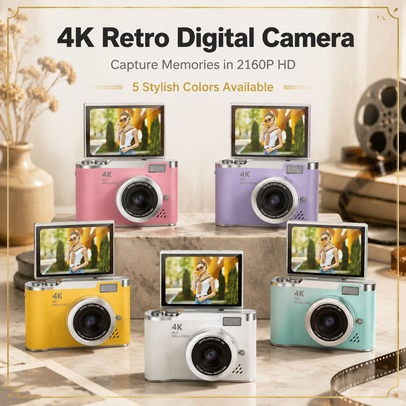 Câmera Digital 4K 48MP, Câmera - Kids Educational Videos avaliação e preço